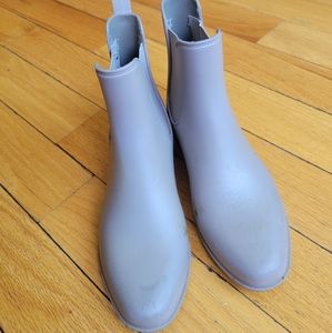 Gray Rain Boots